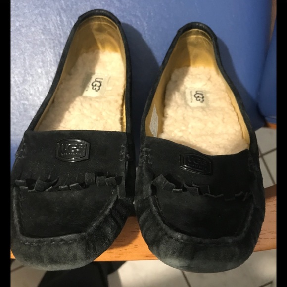 🎉Sale🎉Ugg women’s black suede fringe moccasins - Picture 13 of 13